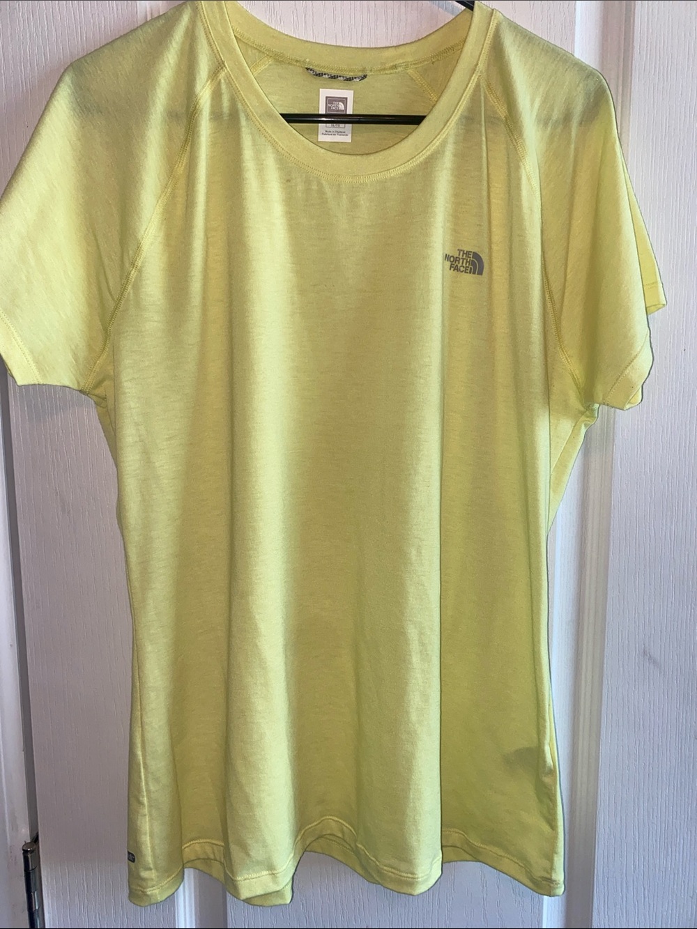 The North Face Neon Yellow Short Sleeve Active Tee